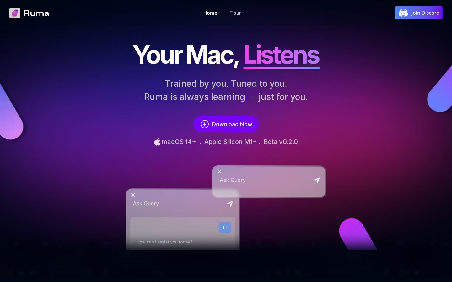 Ruma Homepage