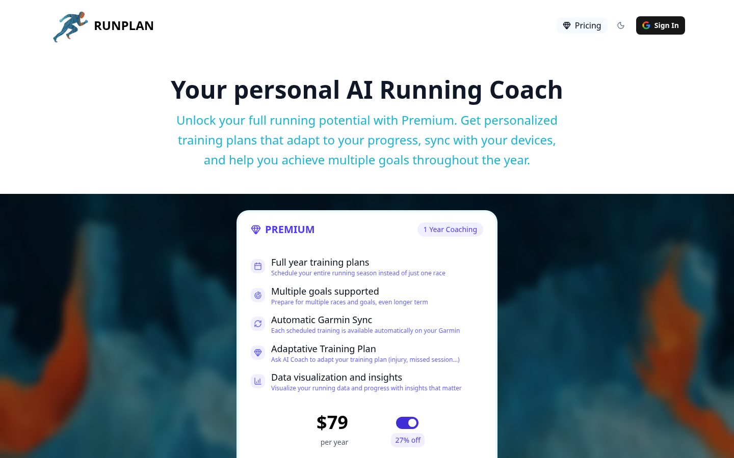 Run Plan Pricing
