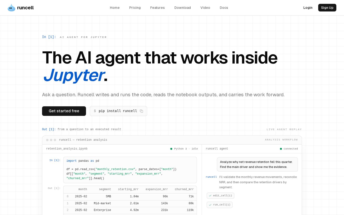 Runcell Homepage