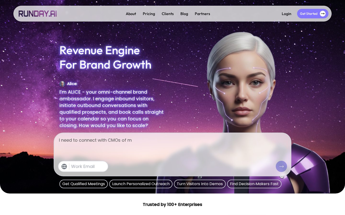 Runday.ai Homepage