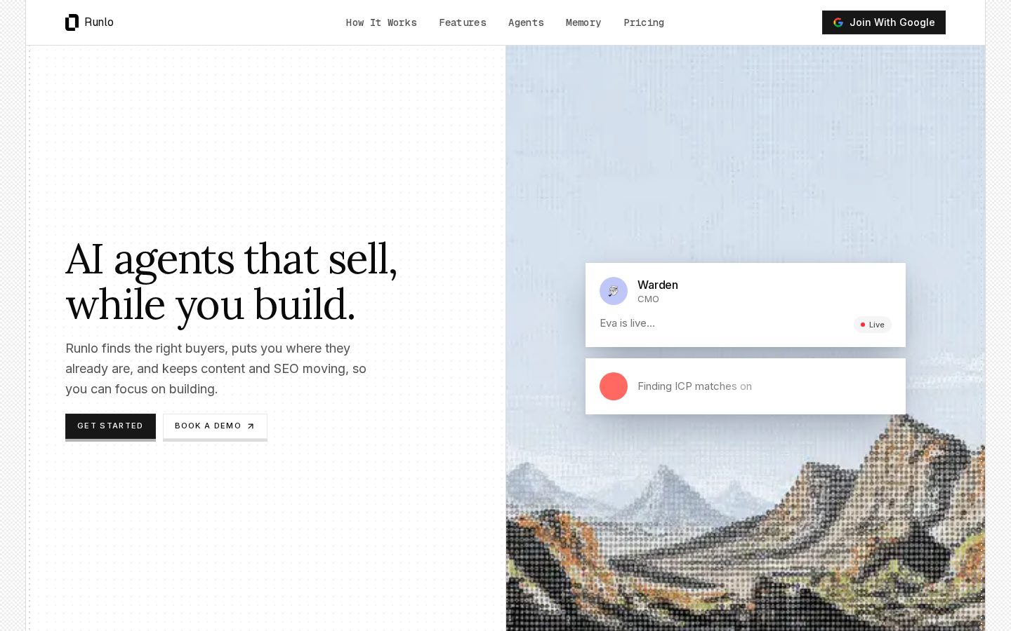 Runlo Homepage