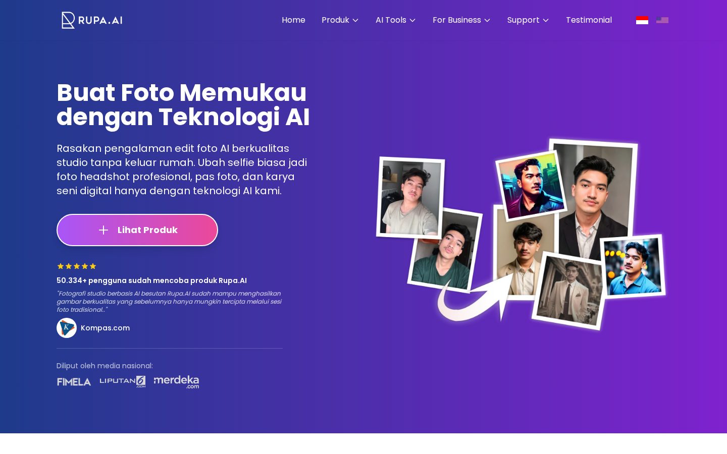 Rupa.AI Homepage