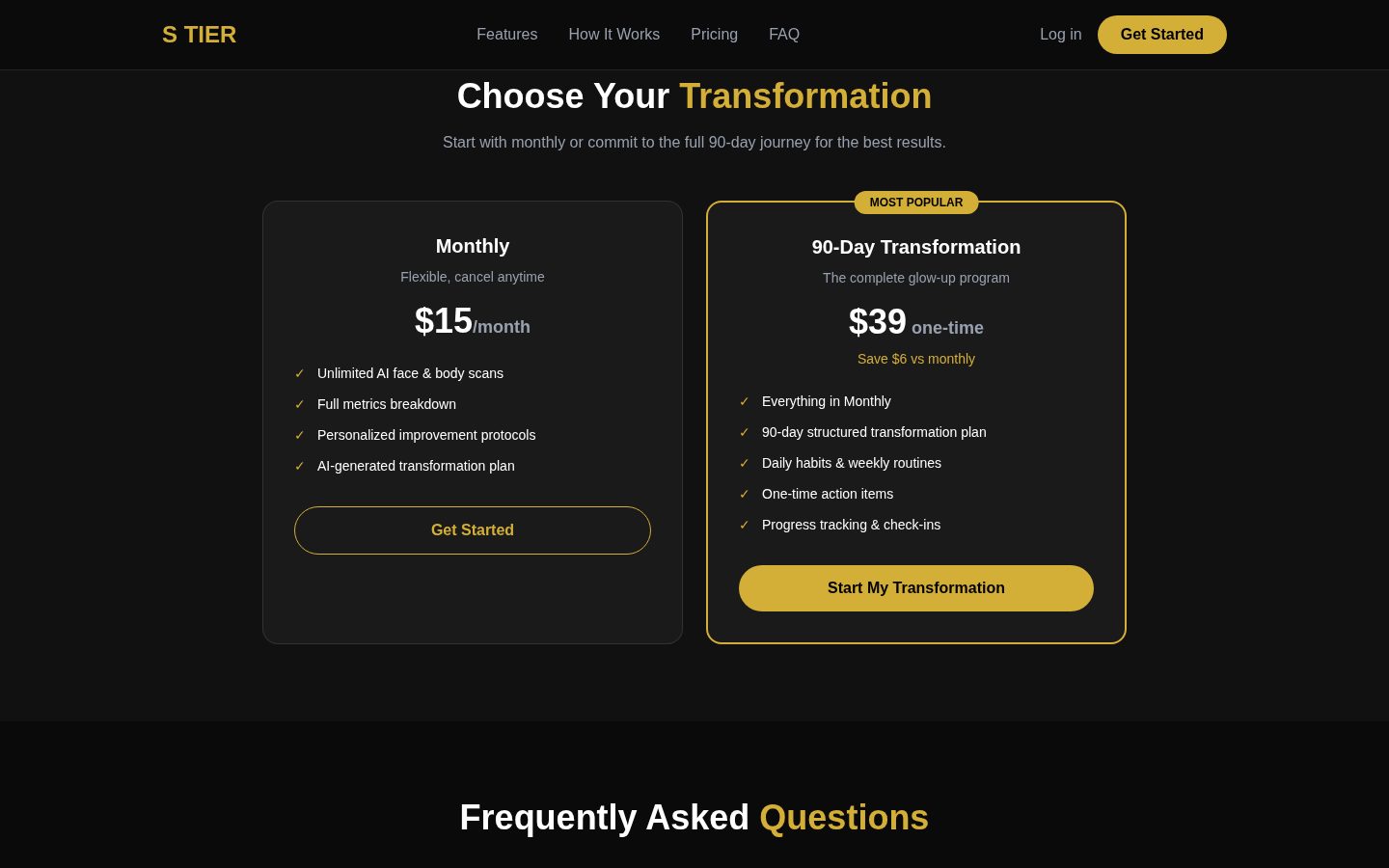 S Tier Pricing
