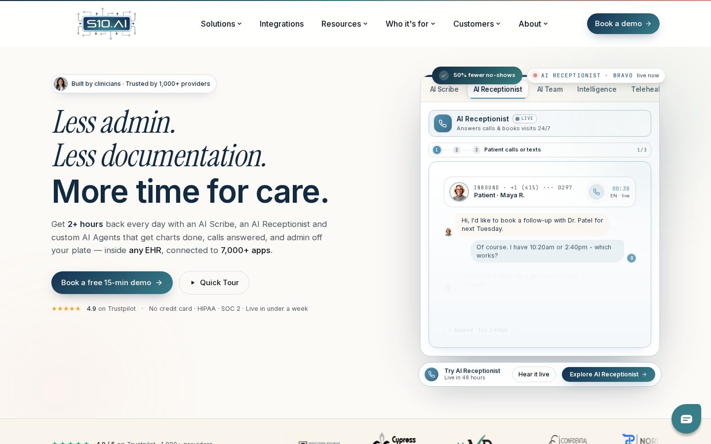 S10.AI Homepage