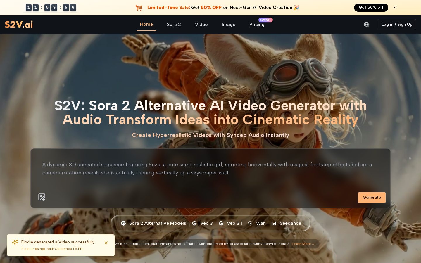 S2V Ai Homepage