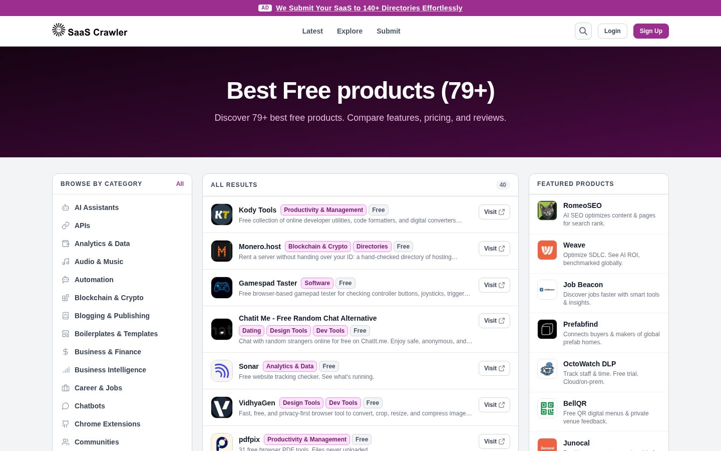 SaaS Crawler Pricing