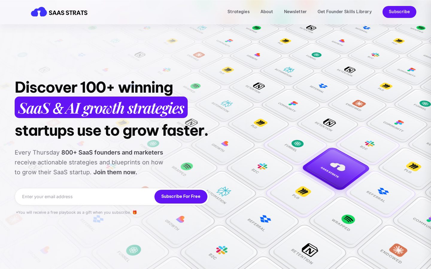 SaaS Strats Homepage