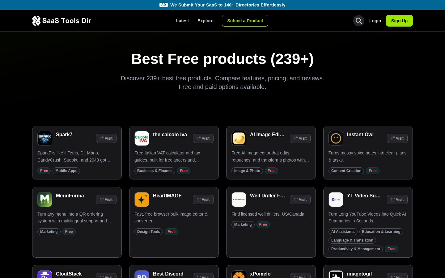 SaaS Tools Dir Pricing