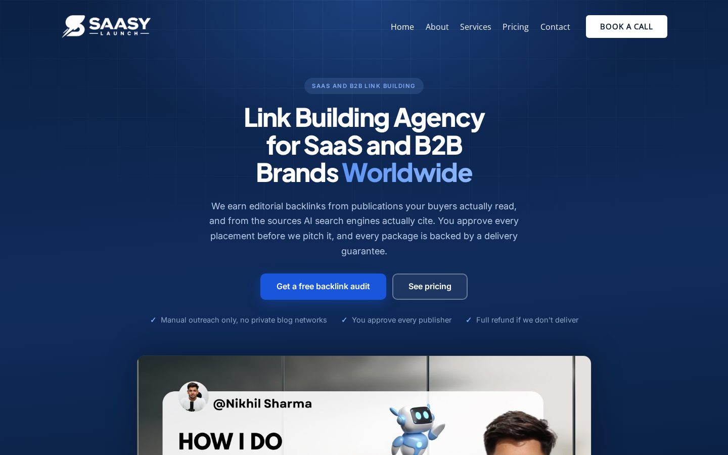 saasylaunch Homepage