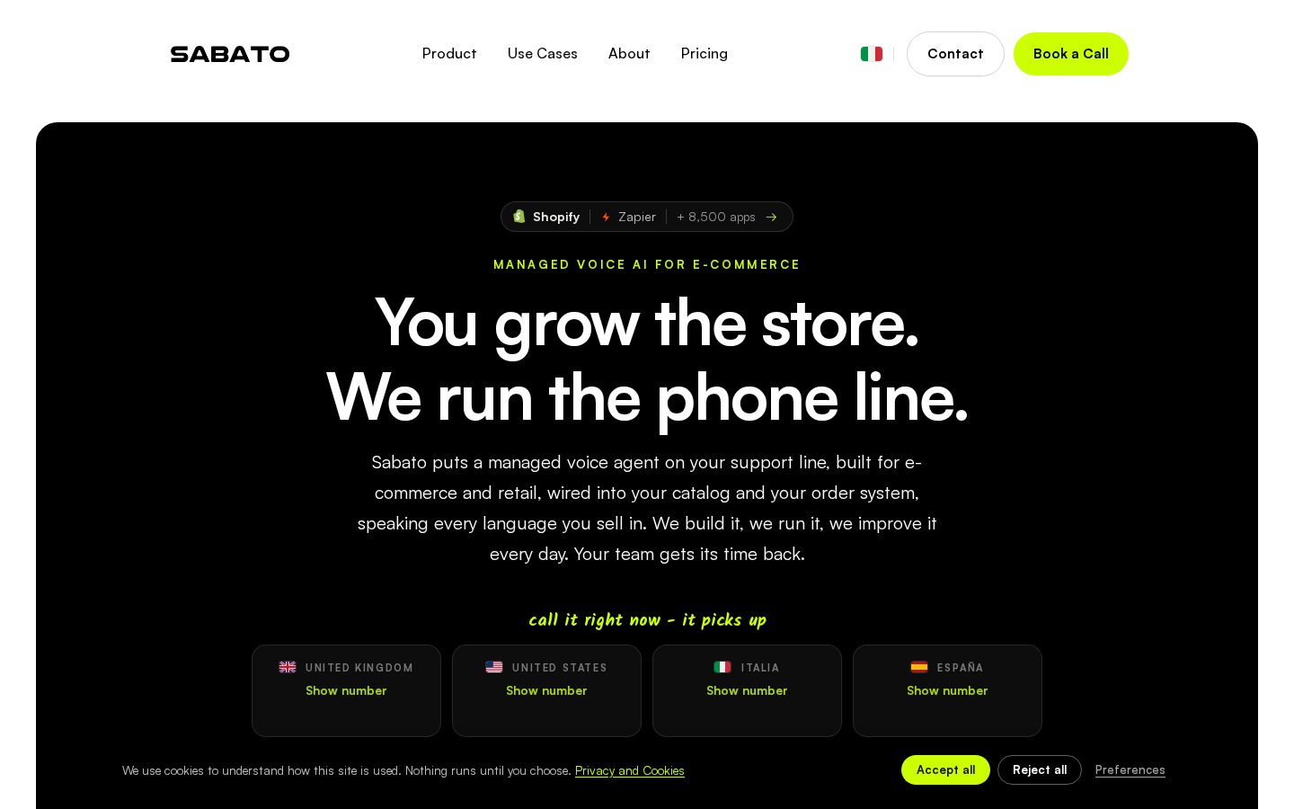 Sabato Homepage