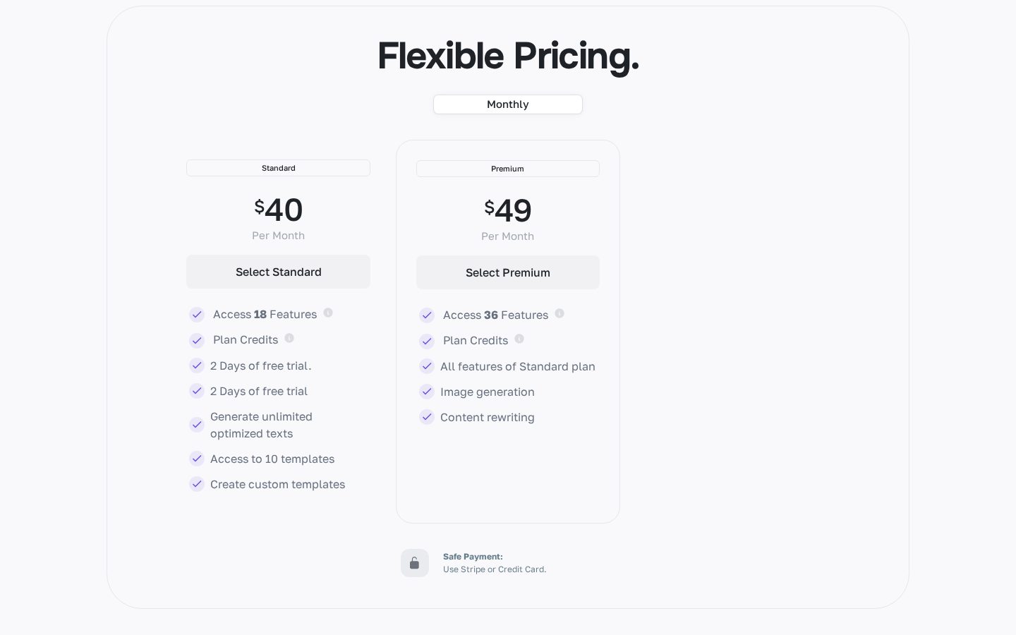 Sadako Pricing