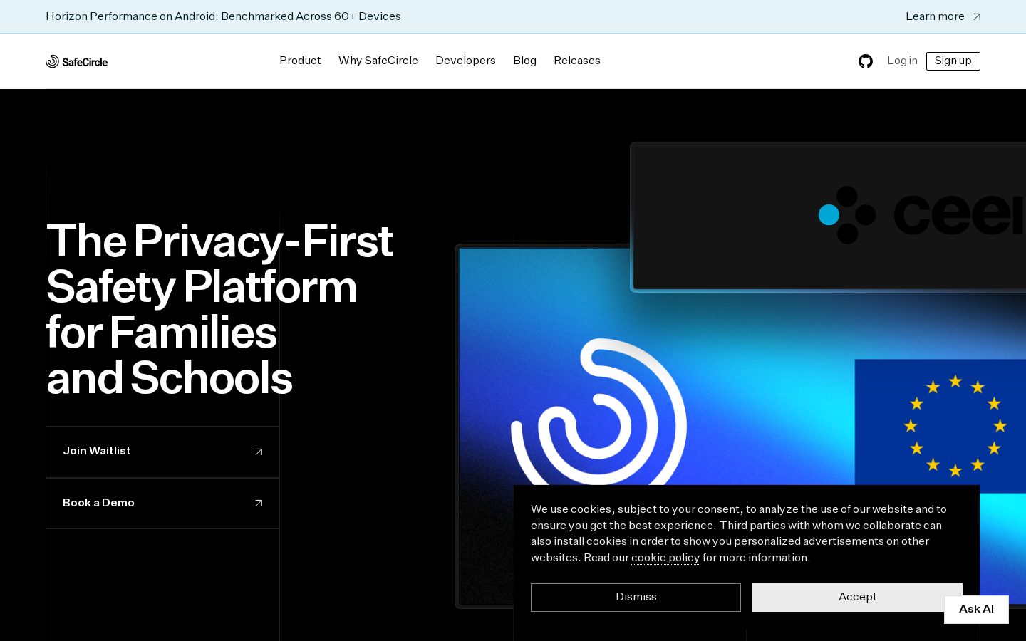 SafeCircle Homepage