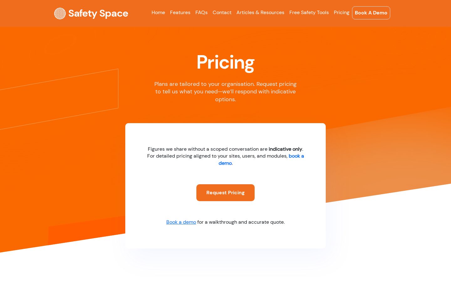 Safety Space: The All-in-One Solution for Workplace Safety Management Pricing