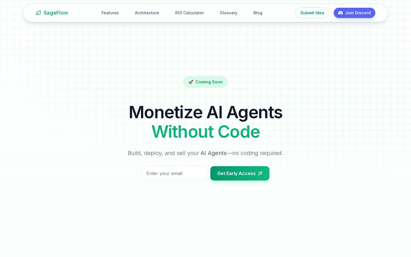SageFlow Homepage