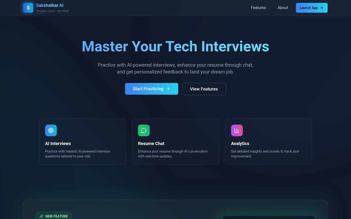 Sakshatkar AI Homepage