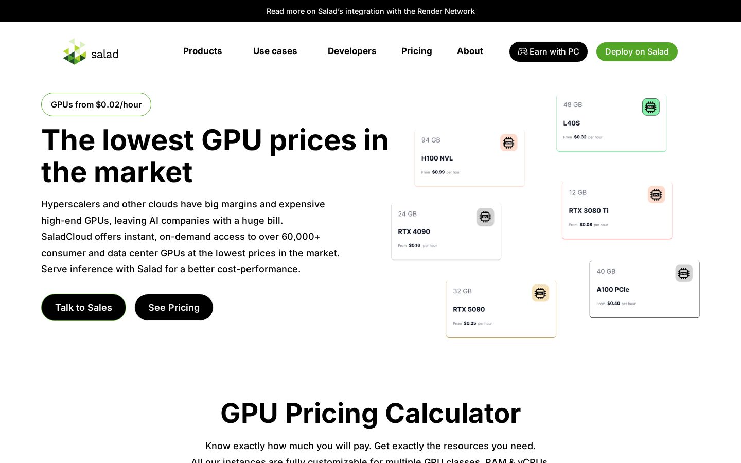 Salad Pricing