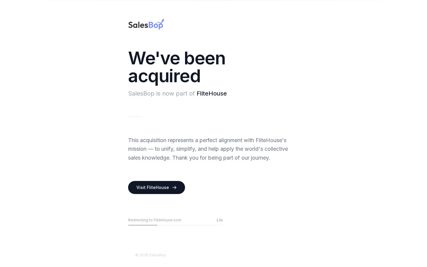 SalesBop Homepage