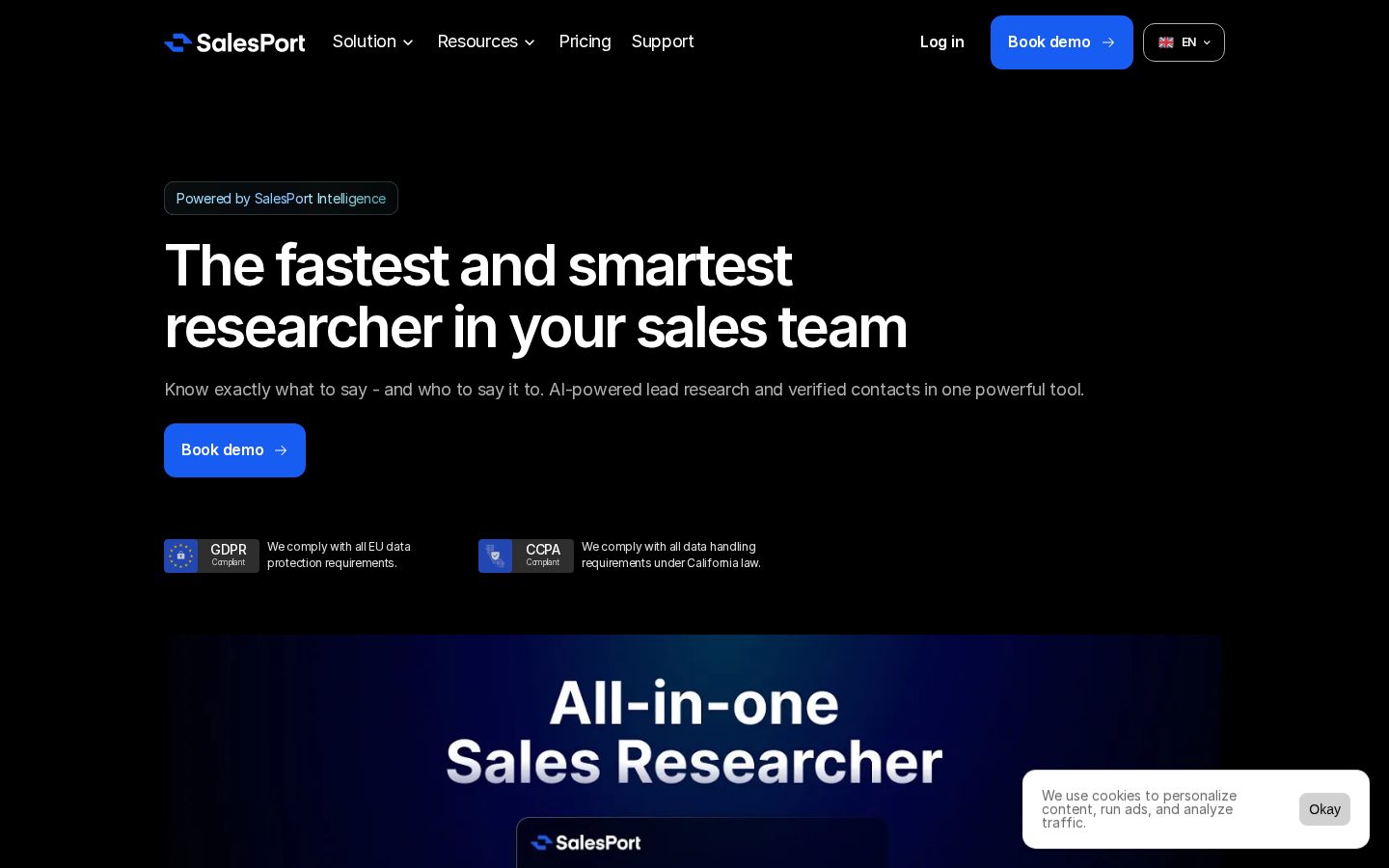 SalesPort Homepage
