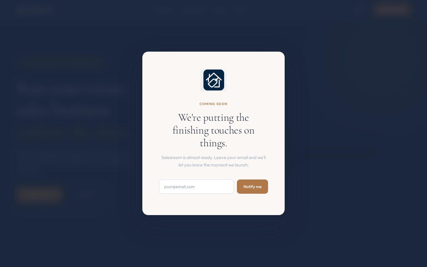 Salesroom Homepage