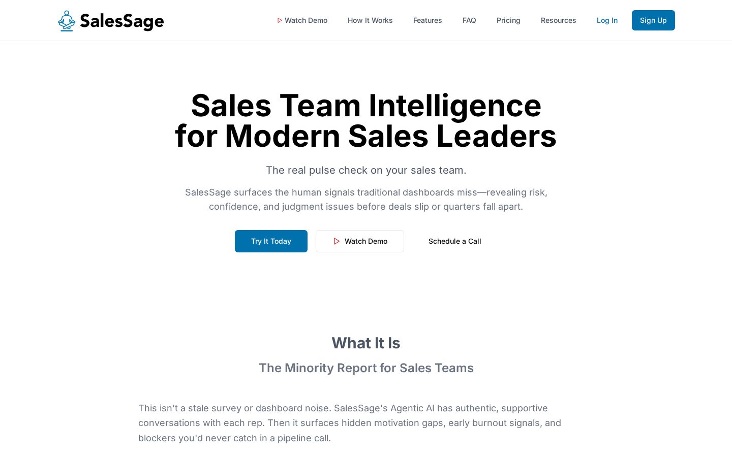 SalesSage Homepage