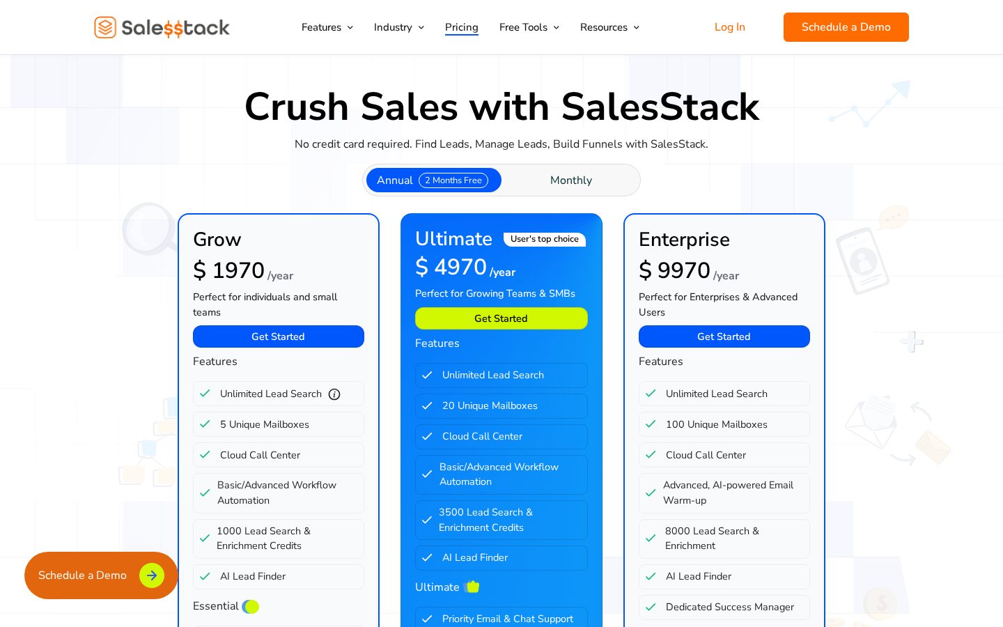 SalesStack Pricing