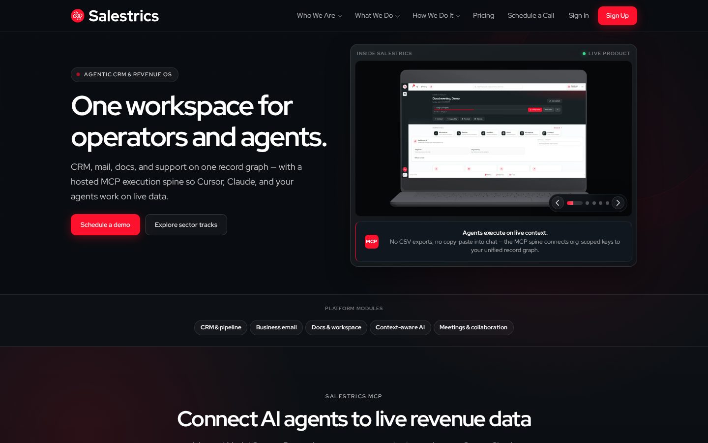 Salestrics Homepage