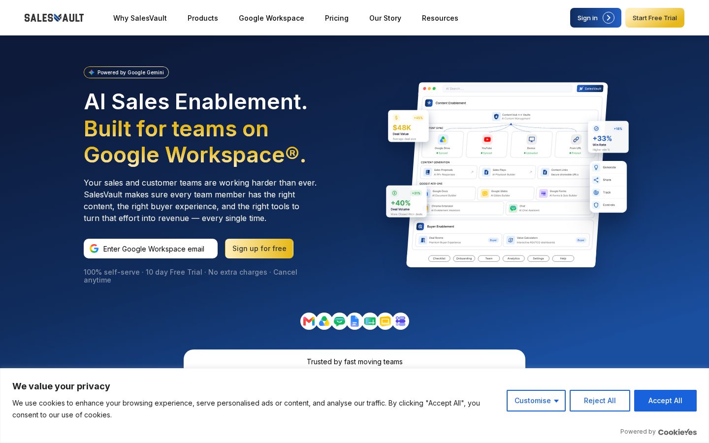 SalesVault Homepage