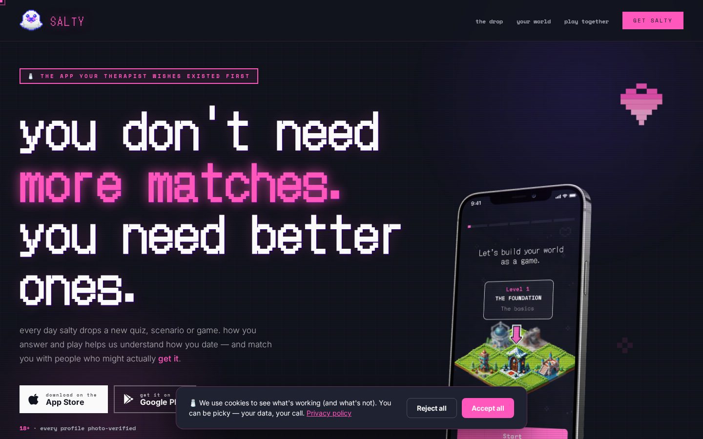 Salty Homepage