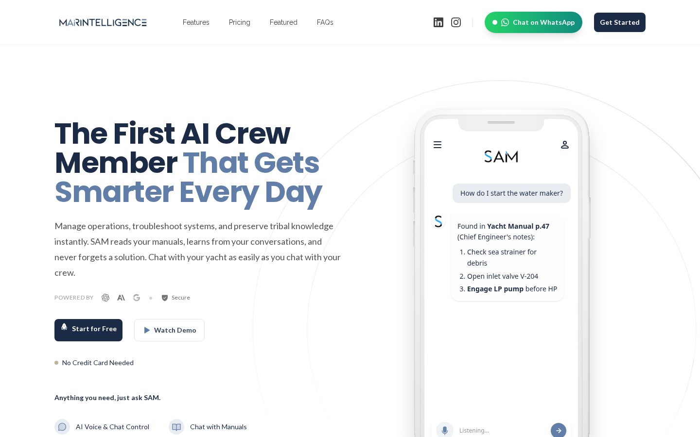 SAM Homepage