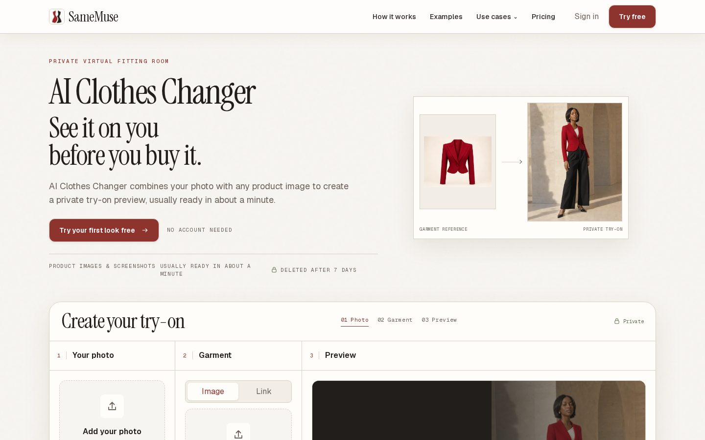 SameMuse Homepage