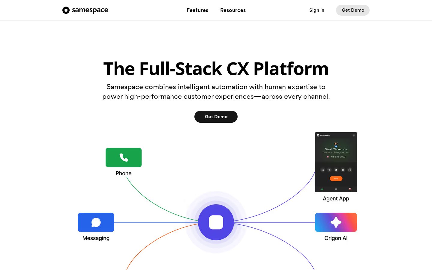 Samespace Homepage