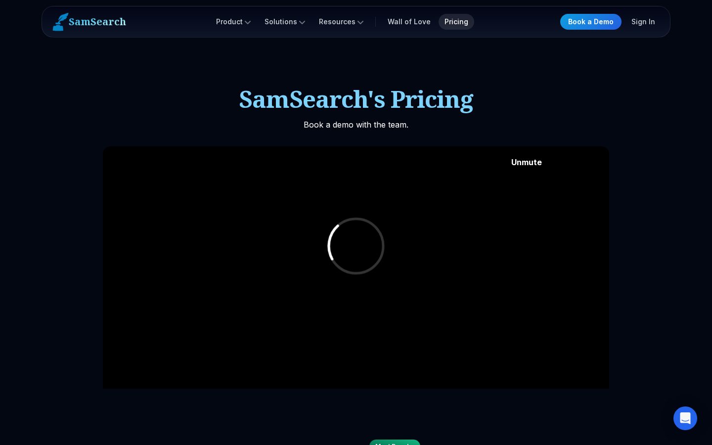 SamSearch Pricing