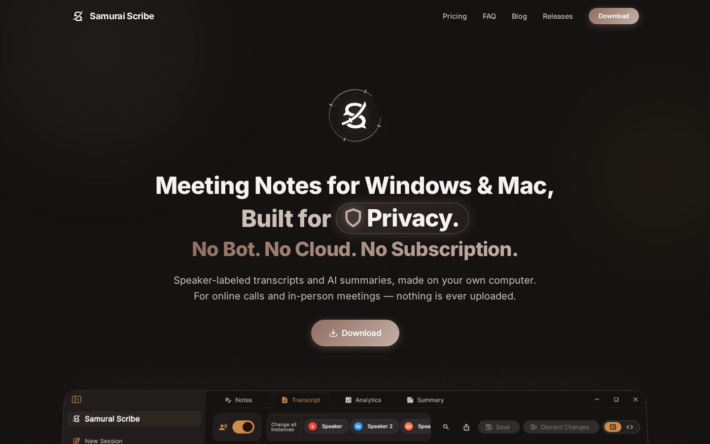 Samurai Scribe Homepage