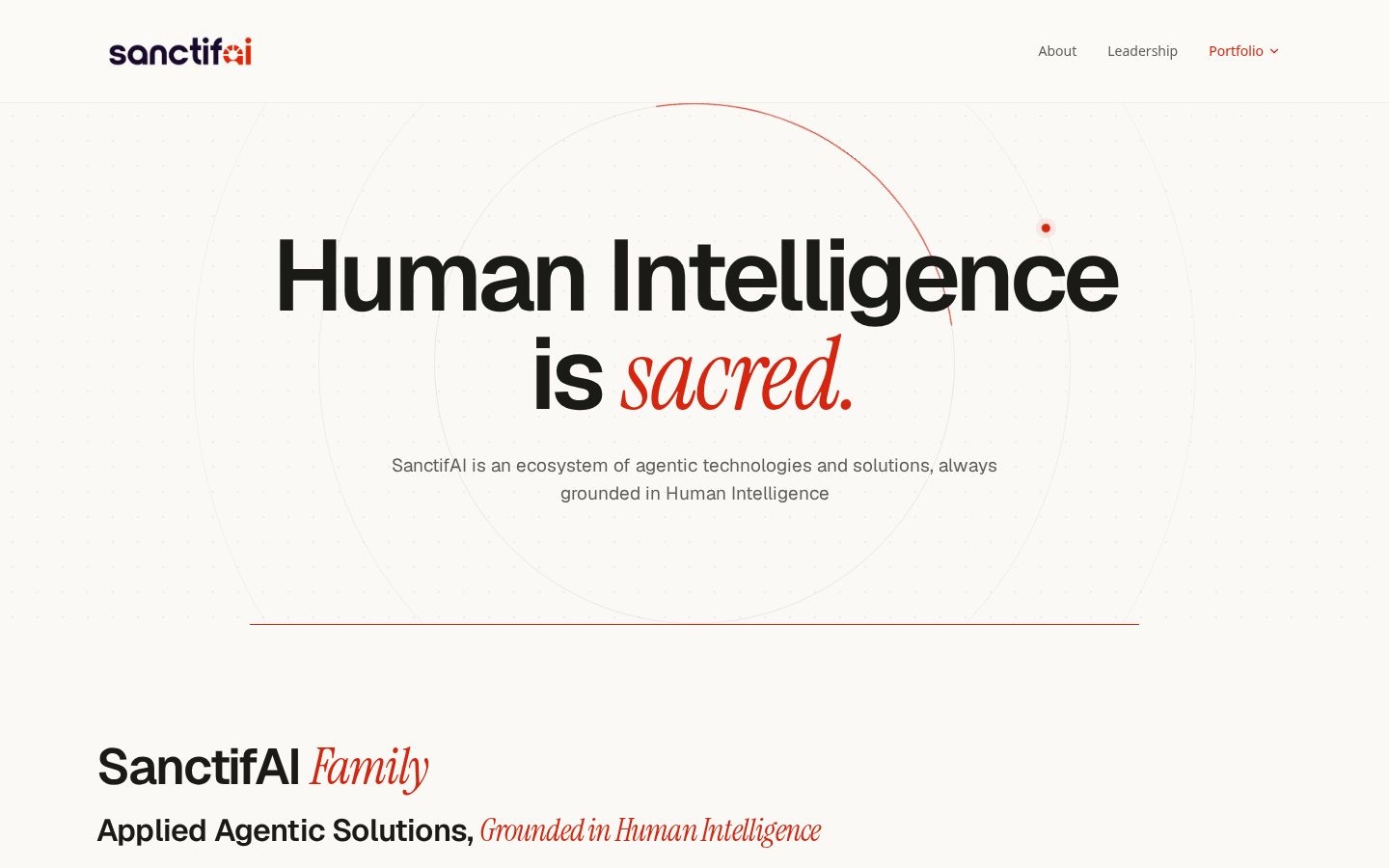 SanctifAI Homepage