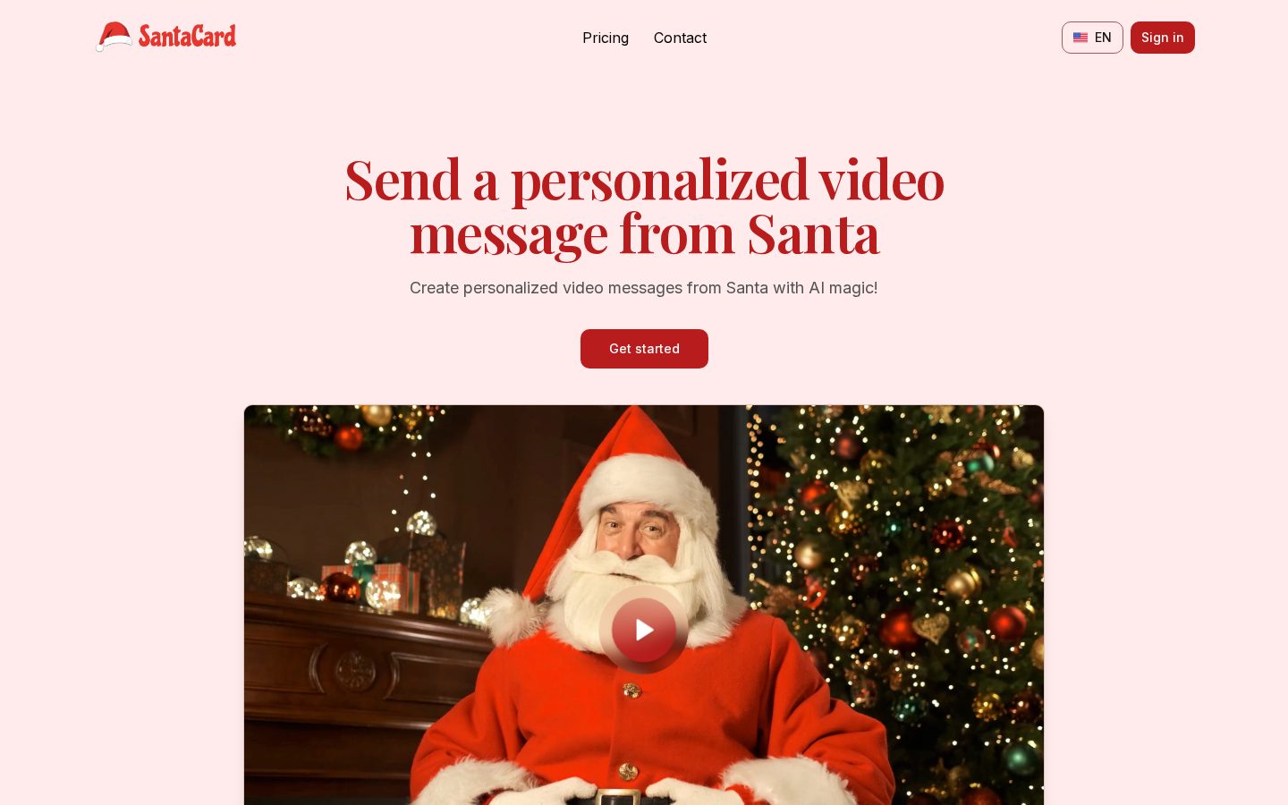 SantaCard Homepage