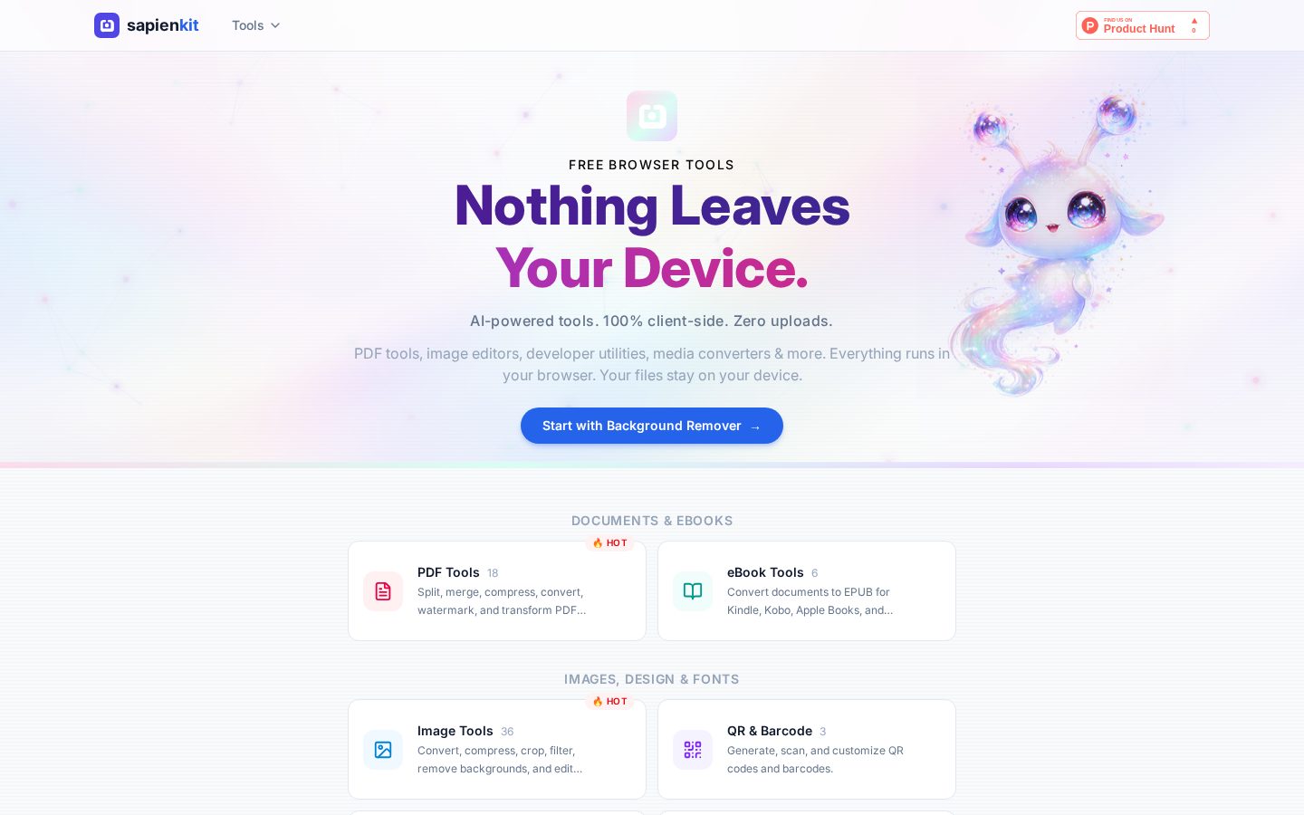 SapienKit Homepage
