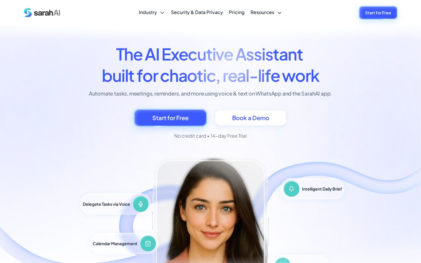 SarahAI Homepage