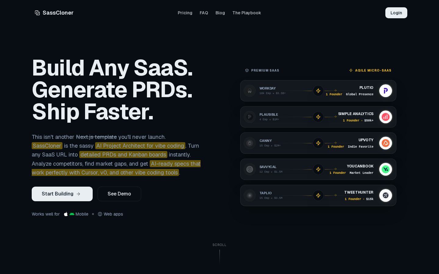 SassCloner Homepage