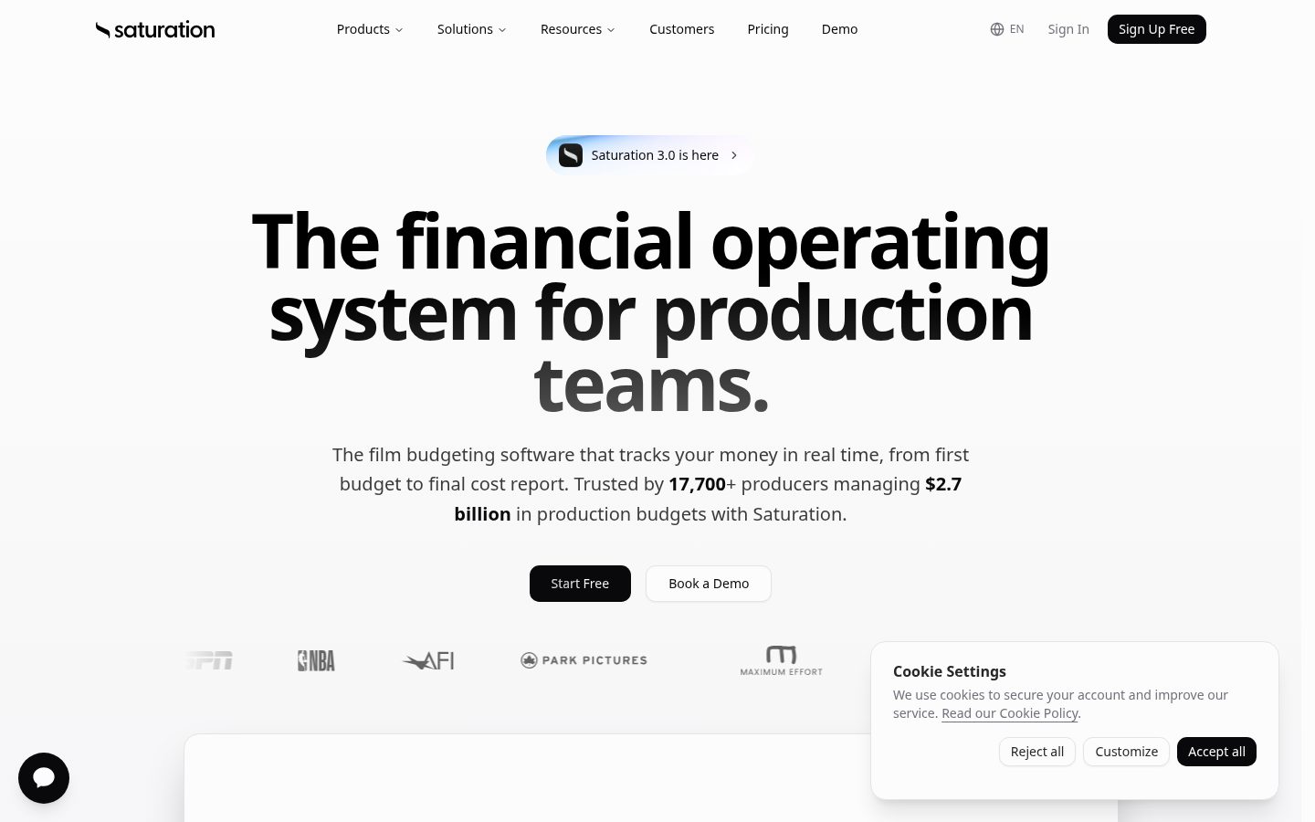 Saturation Homepage