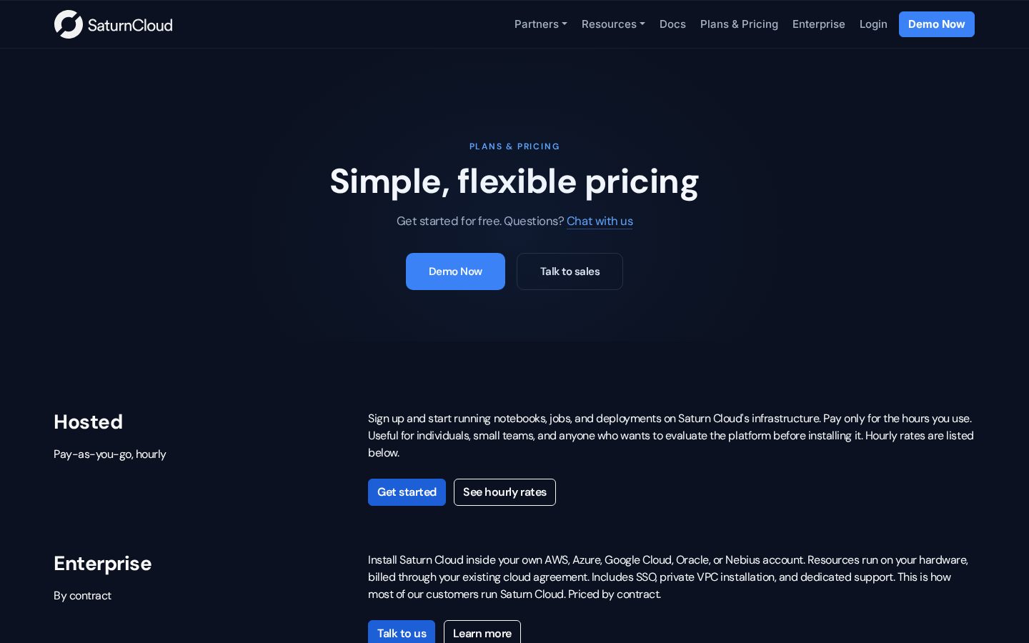 Saturn Cloud Pricing