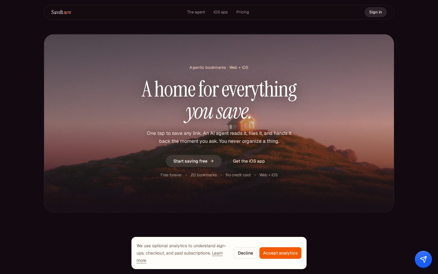 SaveIt.now Homepage