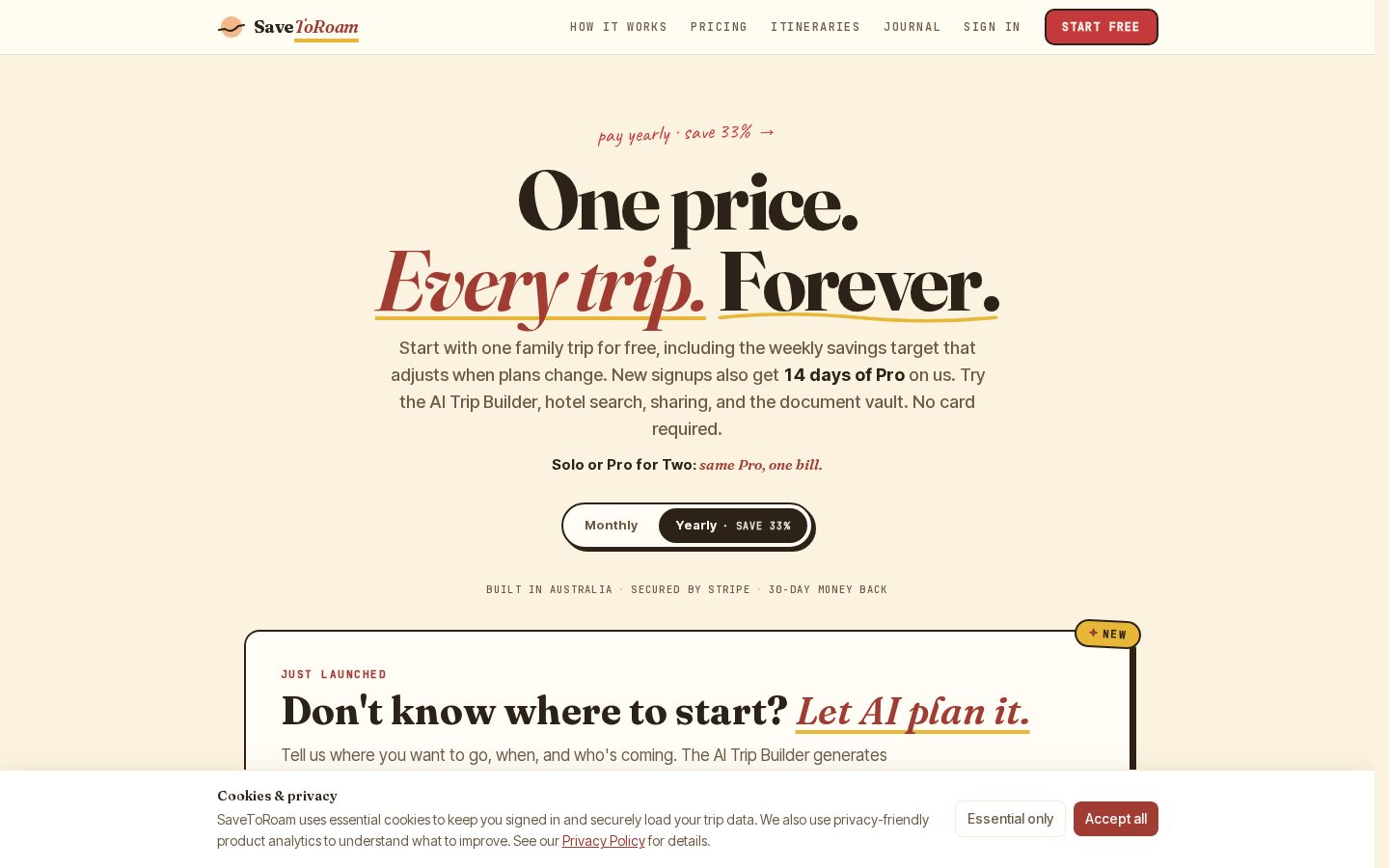 SaveToRoam Pricing