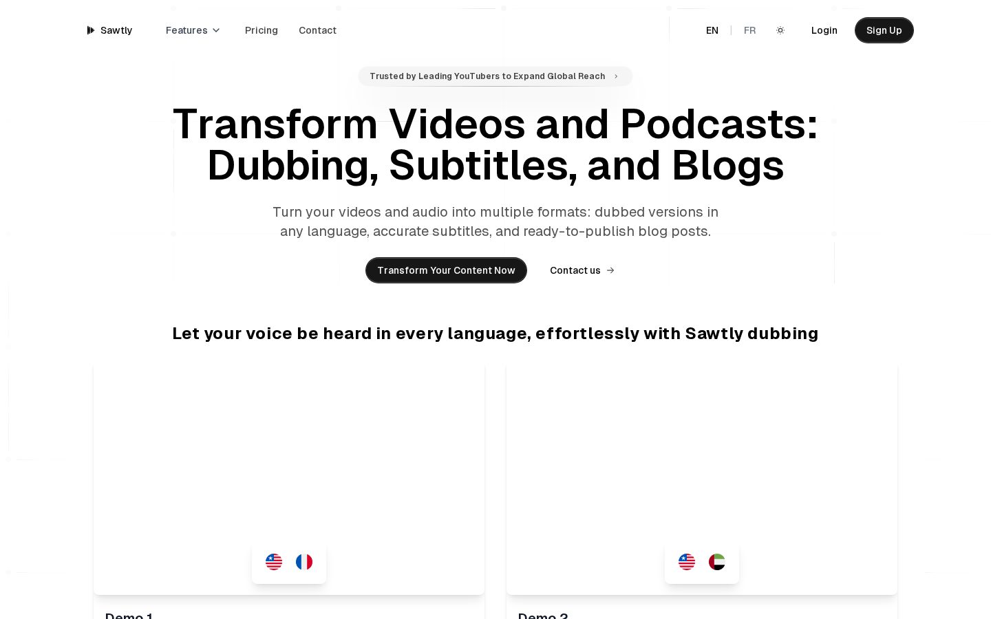 Sawtly Homepage
