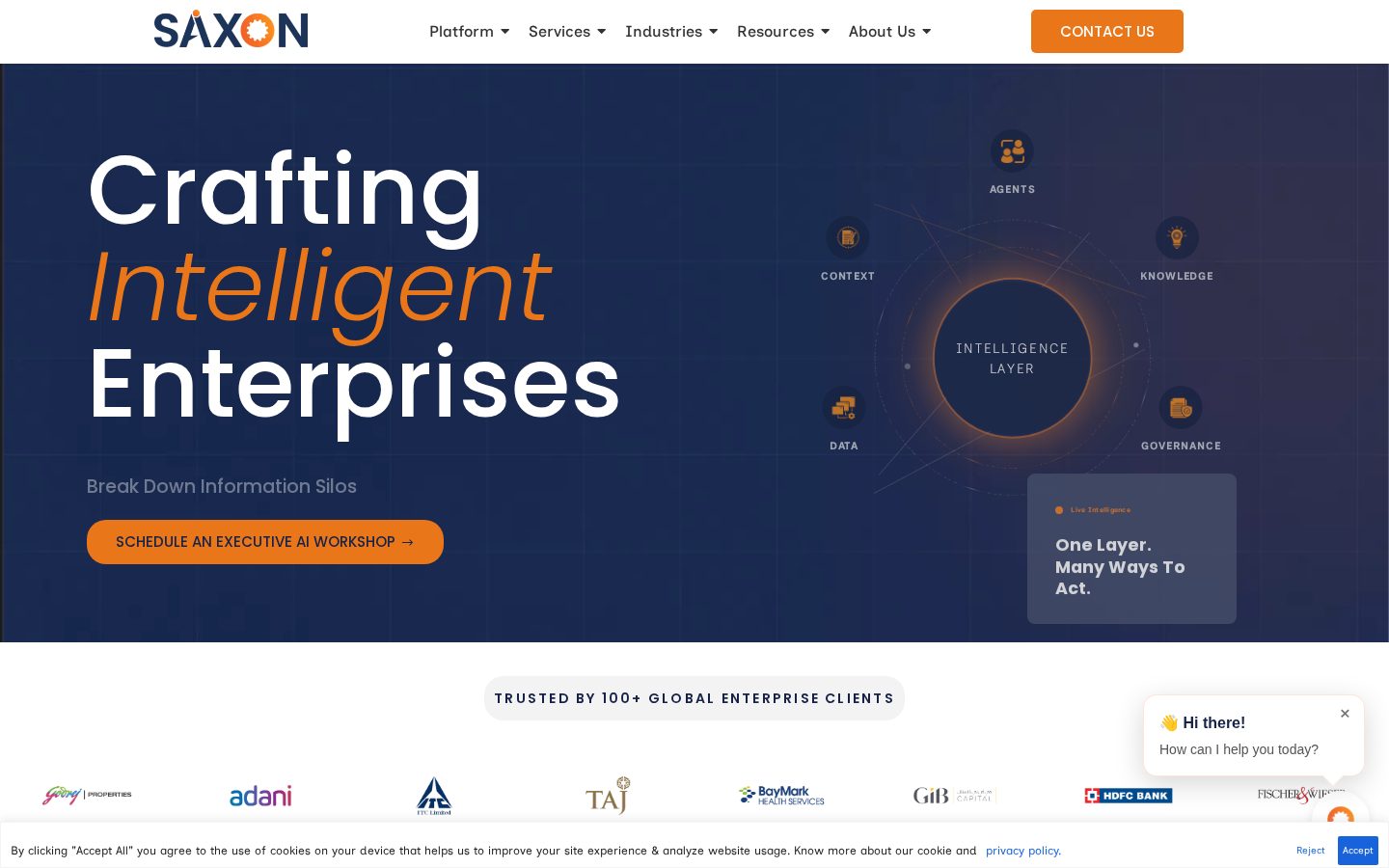 Saxon AI Homepage