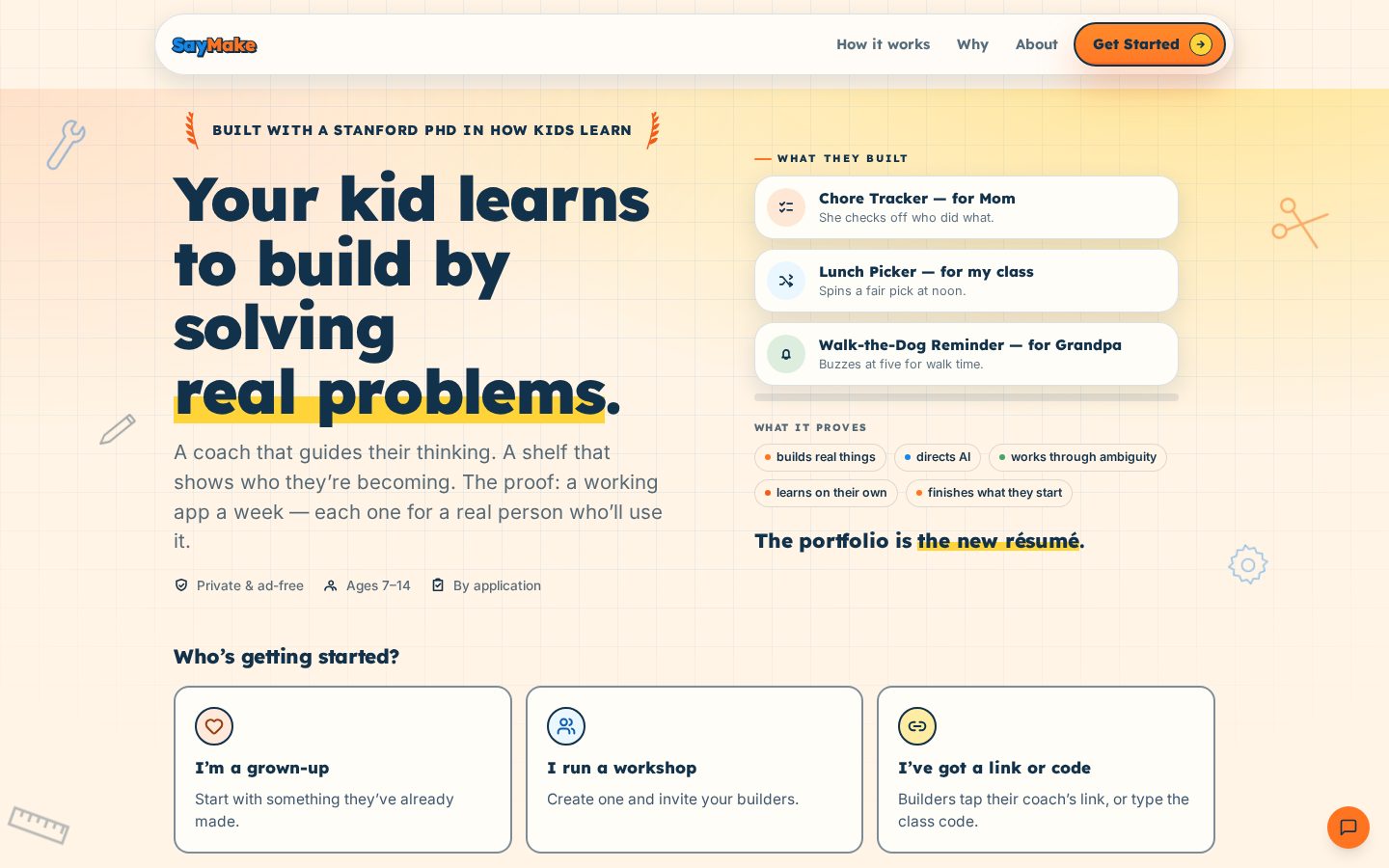 SayMake Homepage