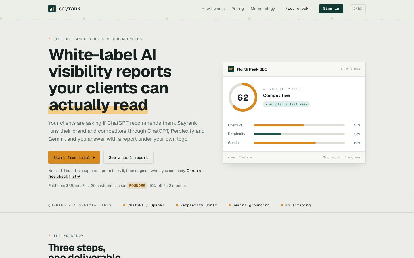 Sayrank Homepage