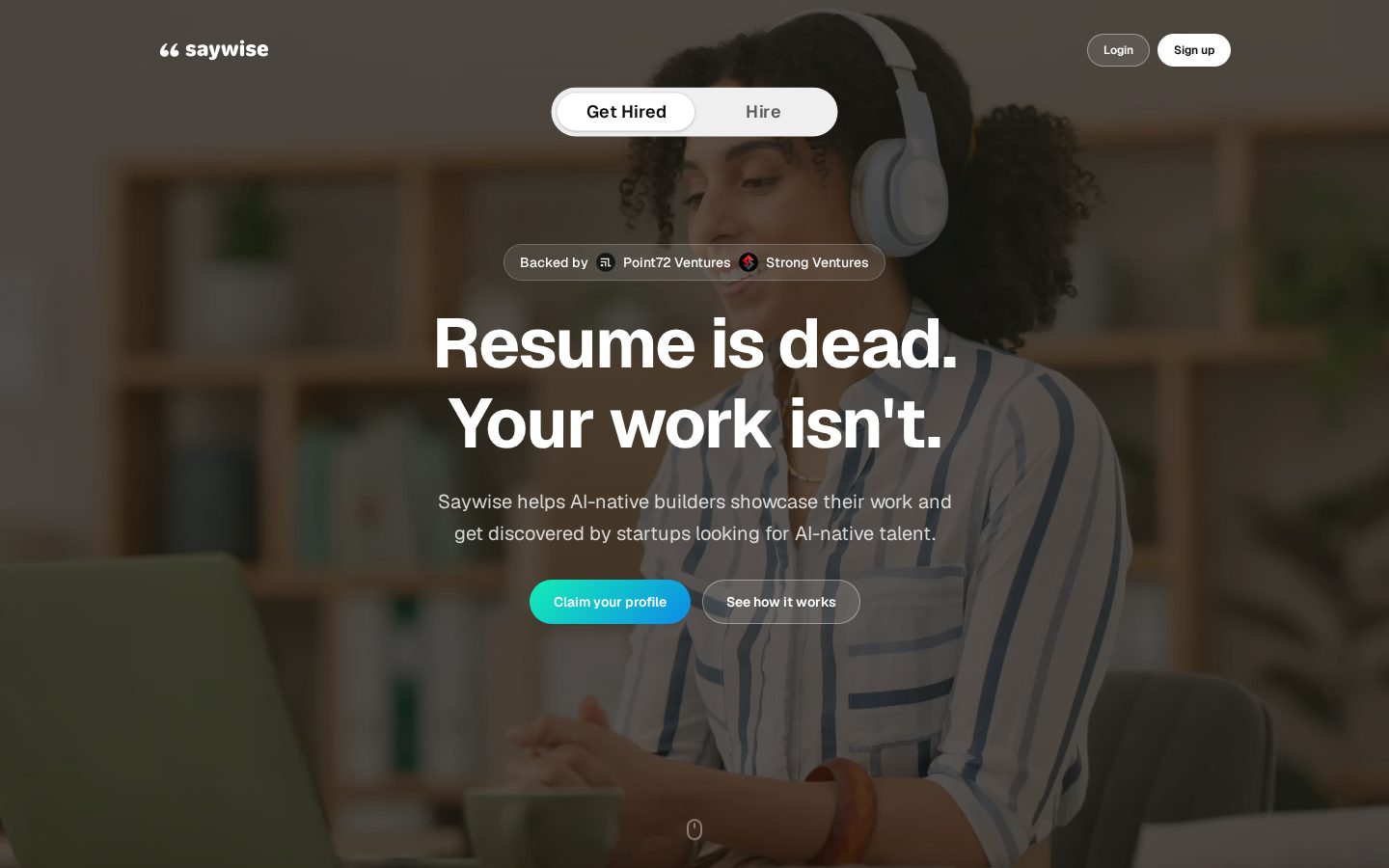 Saywise Homepage