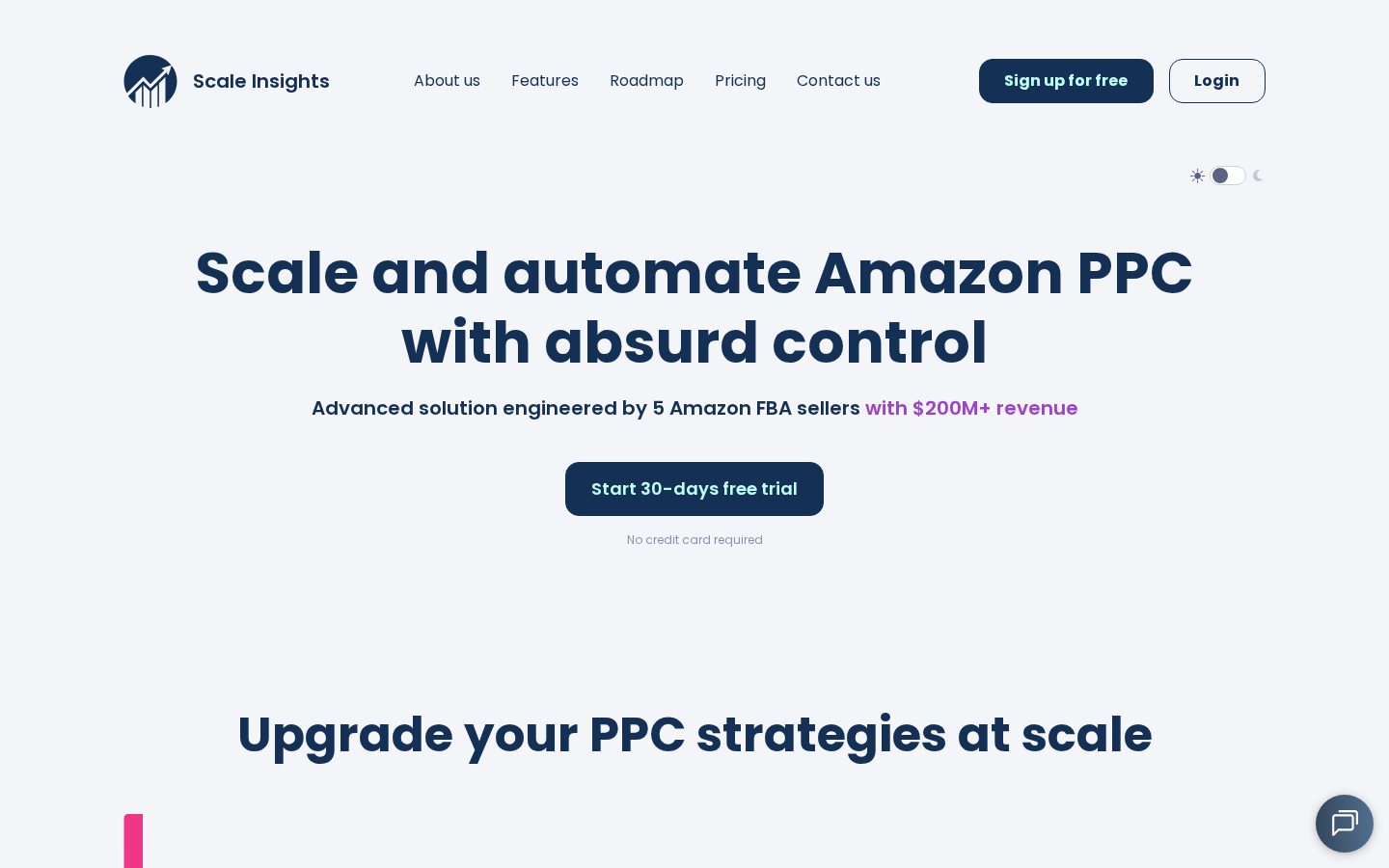 Scale Insights Homepage