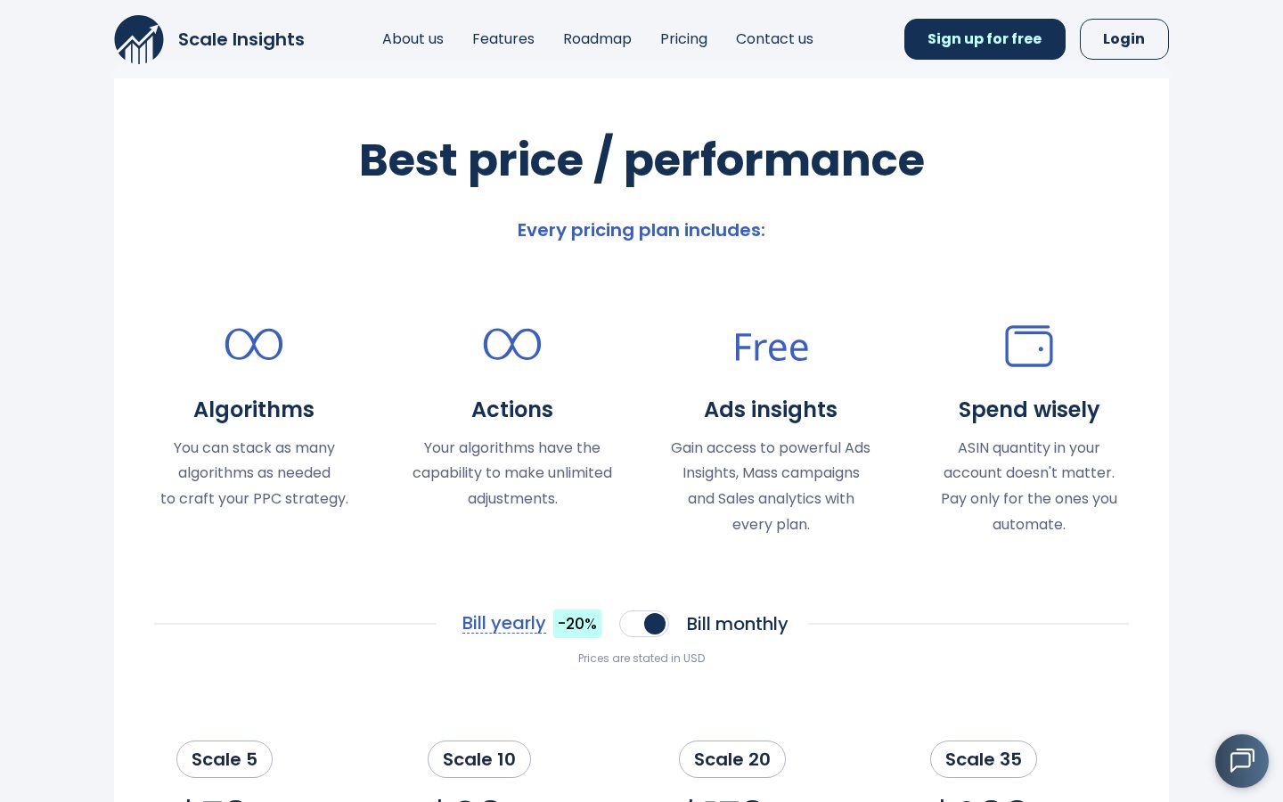 Scale Insights Pricing