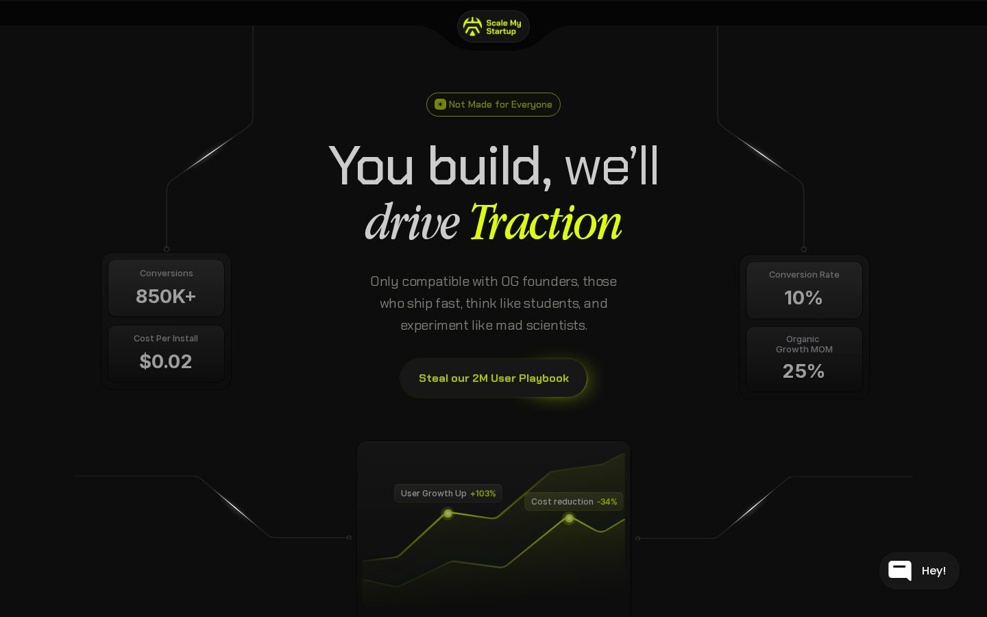 ScaleMyStartup Homepage